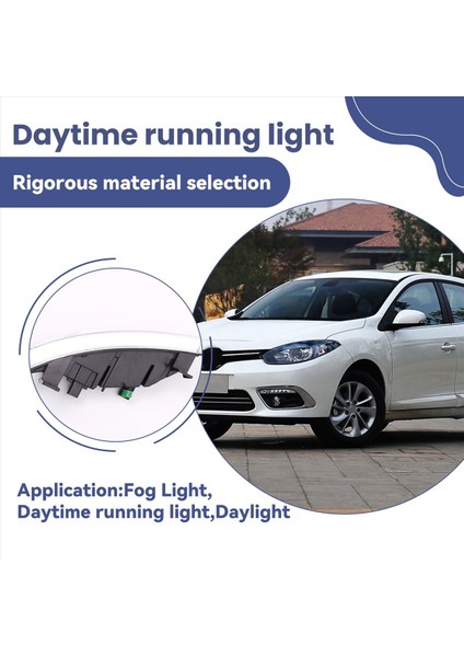 1paır Araç LED Drl Sis Işığı Renault Fluence 2014+ Otomatik Sürüş Lambası Gündüz Çalışan Işık Tampon Lambası (Yurt Dışından) fırsatları