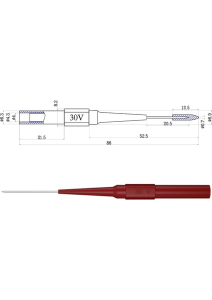 Güç Testi Kiti Ağır Hizmetli Tel Dişleme Probu Yalıtımlı Tel Diş Çekme Kiti Kırılmamış Test Kanca Timsah A (Yurt Dışından) fırsatları