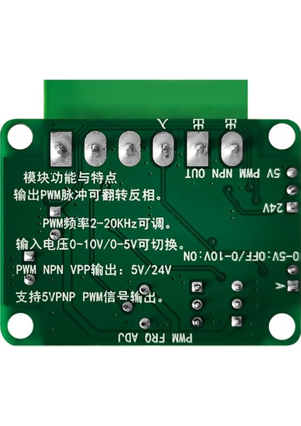 Pwm Sinyal Modülüne Voltaj 0-5V/0-10V-PWM Sinyal Plc Ad Arayüz Dönüşümü (Yurt Dışından) modelleri