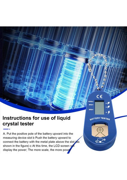 Kalan Pil Gücünü Kontrol Etmek Için Düğme Pil Test Cihazı Anahtarlık Cep Taşınabilir ve Hafif Pil Test Cihazı (Yurt Dışından) fırsatları
