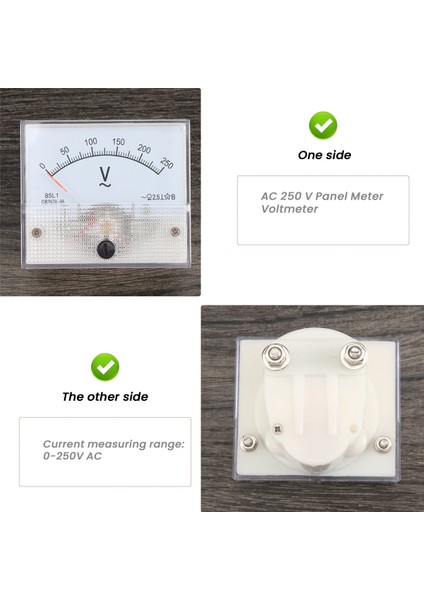 Analog 85L1 Ac 250 V Panel Metre Voltmetre Ölçüm Cihazı Kurulum Ekipmanı (Yurt Dışından) fırsatları