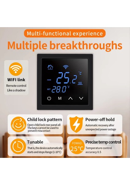 Akıllı Ev Termoregülatörü Wifi Sıcak Zemin Termostatı 16A Zemin Isıtma Sıcaklığı Kontrolörü Için Uzaktan Kumanda (Yurt Dışından) fırsatları