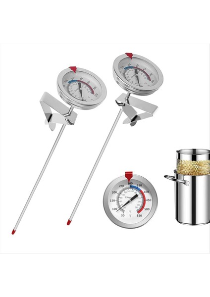 Fring Için Şeker Yağı Termometresi Saksı Klipli Derin Kızartma Termometresi 12 Inç Prob - Uzun Tencereler Sığır Eti Kuzu Et Pişirme Için (Yurt Dışından) fiyatları