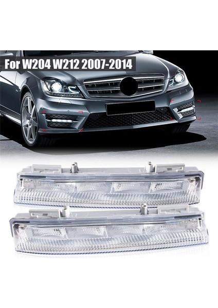 Sağ Taraf Ön Drl Gündüz Koşu Farları Sis Lambası Mercedes-Benz W204 W212 C250 C280 C350 E350 2007-2014 (Yurt Dışından) modelleri