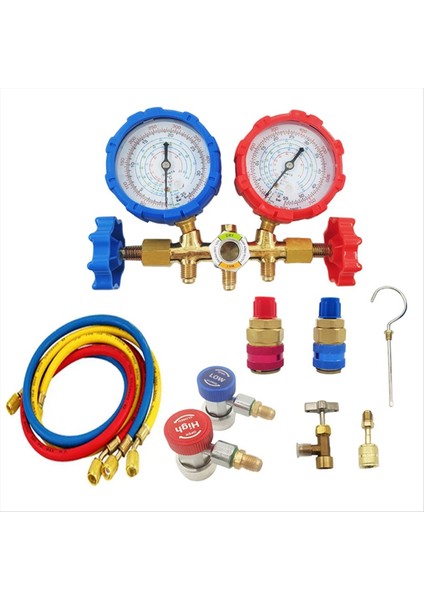 R410A R32 R134A Koşul Soğutma Aracı Için Soğutucu Manifold Gösterge Set Klima Aracı (Yurt Dışından)