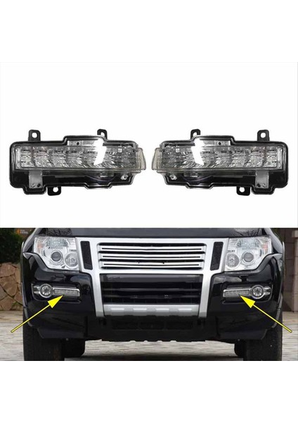 Otomobil Gündüz Koşu Işıkları Turn Sinyalleri Mitsubishi Pajero Montero 8312A020 B Için Tampon Sis Farları (Yurt Dışından) indirimleri