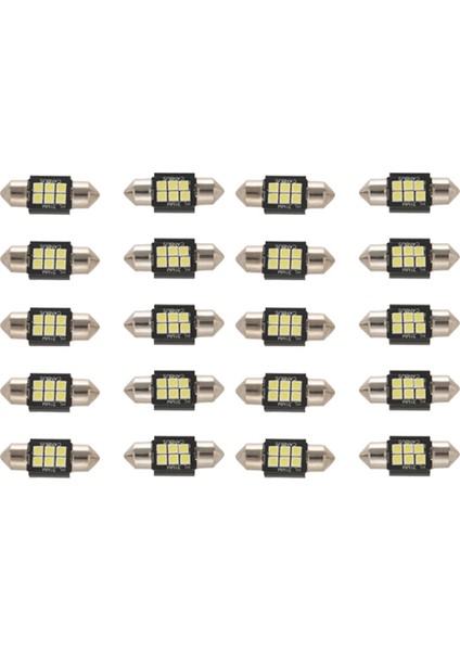 Son Derece Parlak Lümenler 3020 Yonga Seti Hata LED Ampuller Iç Araba Işıkları Plakası Kubbe Haritası Kapısı Izniyle 1.25 Inç 31MM (Yurt Dışından)