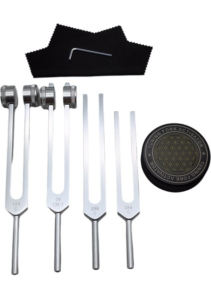 Iyileşme Seti Için Çatallar Tuning 128Hz, 136Hz, 256Hz, 384Hz ve Hokey Puck Aktivatörü Iyileşme, Ses Terapisi, Vücut Keep (Yurt Dışından) modelleri