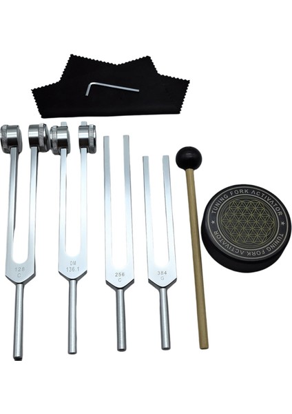 Iyileşme Seti Için Çatallar Tuning 128Hz, 136Hz, 256Hz, 384Hz ve Hokey Puck Aktivatörü Iyileşme, Ses Terapisi, Vücut Keep (Yurt Dışından) indirimleri