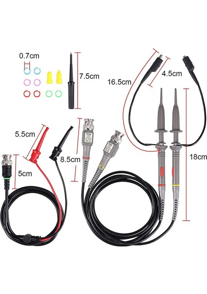 Kurşun Kitini Test Etmek Için P6100 100 Mhz Osiloskop Bnc ile Klip Probları (Yurt Dışından) indirimleri