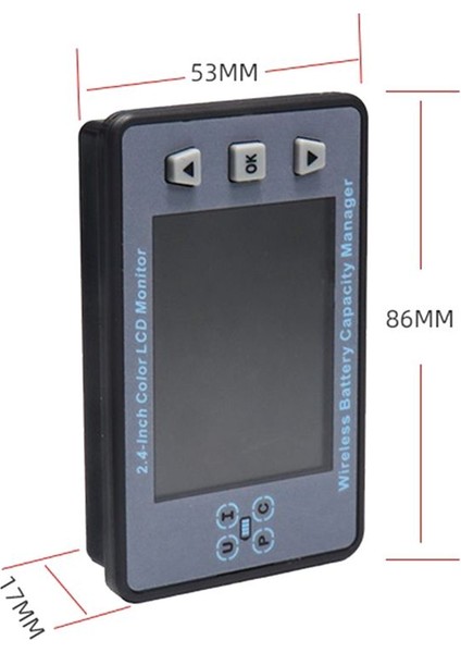 VAC8810F 2 4 Inç Kablosuz Voltaj Ölçer+Ölçüm Kutusu+Kılıf Kılıf Kapasitesi Güç Dedektörü 120V 100A Monitör (Yurt Dışından)