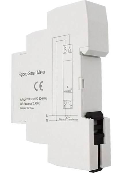 Tuka Akıllı Yaşam Wifi Dijital Enerji Ölçer 63A Mevcut Transformatör Sensörü Kelepçe Güç Tüketim Monitörü 110V 240V (Yurt Dışından)