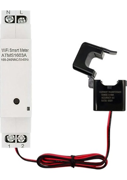 Tuka Akıllı Yaşam Wifi Dijital Enerji Ölçer 63A Mevcut Transformatör Sensörü Kelepçe Güç Tüketim Monitörü 110V 240V (Yurt Dışından) modelleri