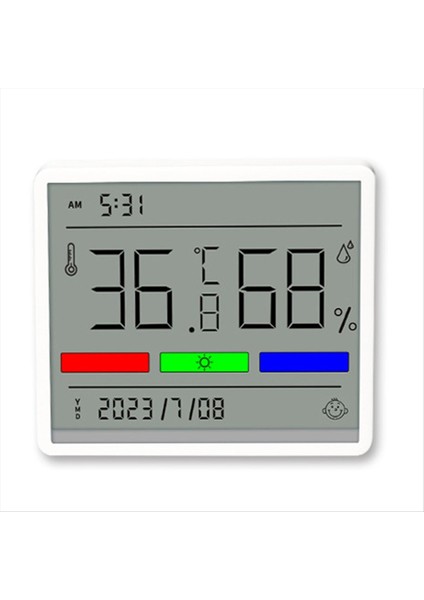 Bluetooth Dijital Termometre LCD Hıgrometre Kapalı Oda Sıcaklık Nem Metre Sensörü Gösterge Hava Durumu (Yurt Dışından)