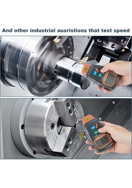 Dijital Lazer-Foto Taşometre Kontakt Olmayan Rpm Tach 2 5rpm Ila 99999 Rpm ile Temassız Lazer-Foto Sensörü (Yurt Dışından) fiyatları