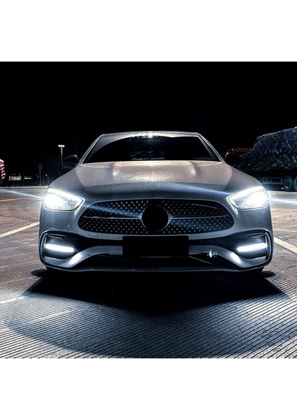 Araba Drl LED Gündüz Koşu Fog Lambası Izgarası Mercedes Benz C-Class W206 C200 C300 C43 Amg 2022+ (Yurt Dışından) modelleri