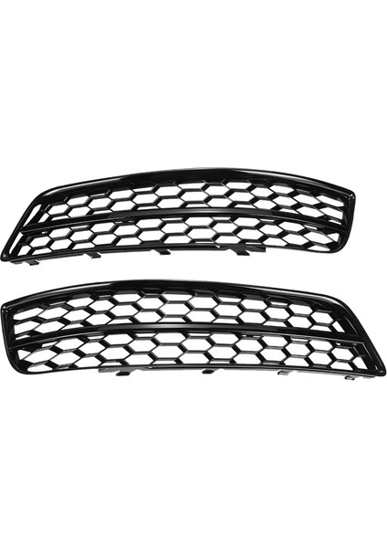 Siyah Araba Ön Tampon Sis Farkı Kişiler Audi A3 8p 2009-2013 Sis Lambası Petek Kapağı 8P0807681 8P0807682D (Yurt Dışından)