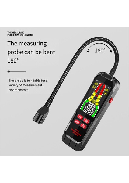 Elde Taşınabilir Gazlar Sızıntı Dedektörü Doğal Gazlar Sızıntı Konsantrasyon Analizör Ölçer Ses Işığı ZL73B Şarj (Yurt Dışından) modelleri