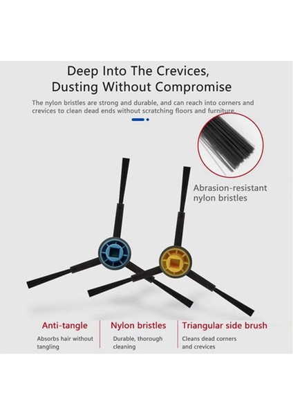 Midea V12 Robot Vakum Değiştirme Parçaları Aksesuarları Için 19PCS Ana Roller Yan Fırça Hepa Filtre Mop Bez (Yurt Dışından) fiyatları