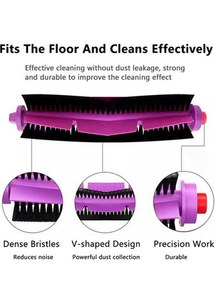 Midea V12 Robot Vakum Değiştirme Parçaları Aksesuarları Için 19PCS Ana Roller Yan Fırça Hepa Filtre Mop Bez (Yurt Dışından) modelleri