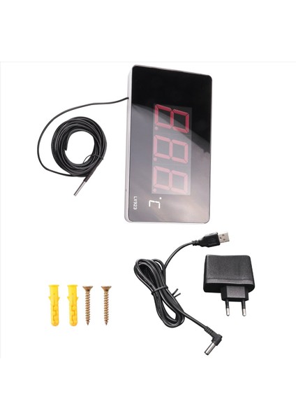 Su Balık Tankı Dış Sıcaklık Ölçer Için LED Ekran ve Su Geçirmez Prob Termometresi ile Havuz Termometresi Ab Fişi (Yurt Dışından) fırsatları