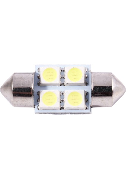 Dc 12V 31MM 4 5050 Smd Araba Iç Kubbe Festoon LED Açık Beyaz 4 Adet (Yurt Dışından) modelleri