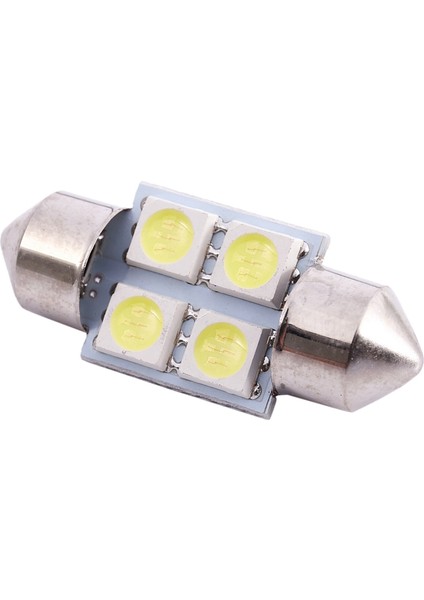 Dc 12V 31MM 4 5050 Smd Araba Iç Kubbe Festoon LED Açık Beyaz 4 Adet (Yurt Dışından) indirimleri
