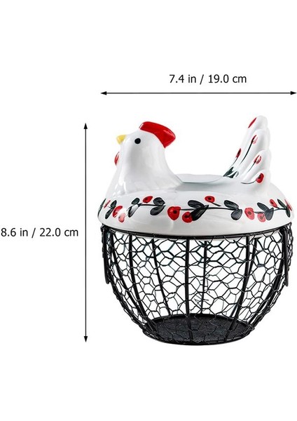Tavuk Şeklinde Demir Yumurta Sepeti (Yurt Dışından) fiyatları