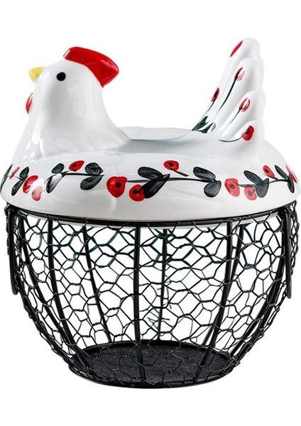 Tavuk Şeklinde Demir Yumurta Sepeti (Yurt Dışından) indirimleri