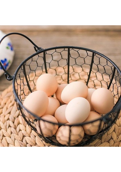 Tavuk Şeklinde Demir Yumurta Sepeti (Yurt Dışından)