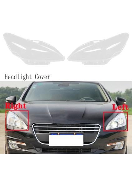 Sol Far Kabuğu Şeffaf Kafa Işık Lens Lens Kapak Peugeot 508 2011-2014 Için Far Kapağı (Yurt Dışından) fiyatları