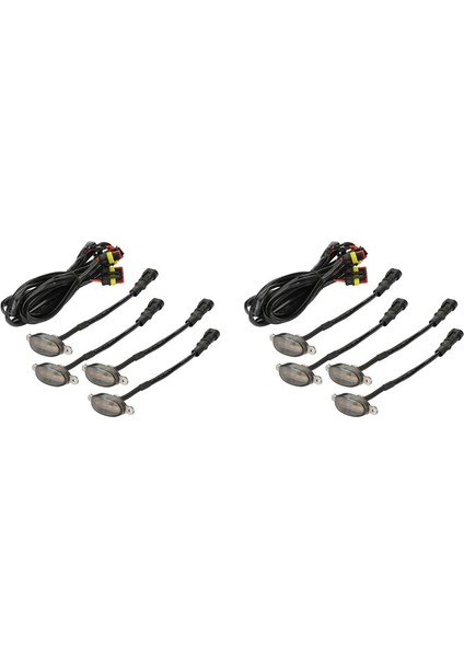 8x Raptor Tarzı Füme Lens Amber LED Ön Izgara Ford F-150 F150 2009-2018 (Yurt Dışından) modelleri