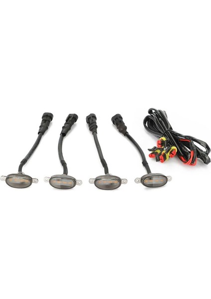 8x Raptor Tarzı Füme Lens Amber LED Ön Izgara Ford F-150 F150 2009-2018 (Yurt Dışından) fırsatları