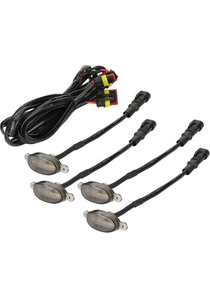 8x Raptor Tarzı Füme Lens Amber LED Ön Izgara Ford F-150 F150 2009-2018 (Yurt Dışından) indirimleri