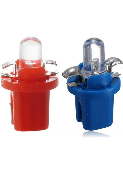 20 Adet LED Sayaç Pano B8 Ampul - 5 D T5 Destek Ayarlama Otomatik Araba Işığı Kırmızı ve Mavi (Yurt Dışından) fiyatları