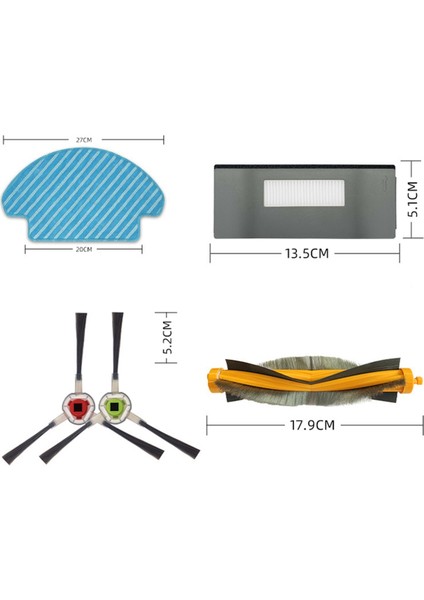 Ecovacs Deebot M80 /M80 Pro DT85 DT83 Robot Vakum Süpürge Ana Yan Fırça Hepa Filtre Mop Bezleri Rag Aksesuarları (Yurt Dışından) fiyatları