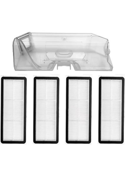 Roborock Q Revo Maxv / P10 Pro Toz Bin Toz Kutusu Hepa Filtre Robot Vakum Süpürge Aksesuar Parça Yedek (Yurt Dışından)