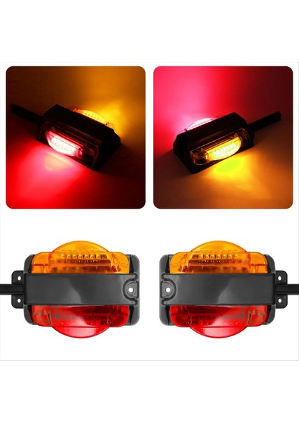 LED Boşluk Römorku Çamurluk Işıkları Römorku Işık Montajı Amber Ön Kırmızı Arka Işaret Işıkları Dönüş Sinyal Işıkları (Yurt Dışından) fiyatları