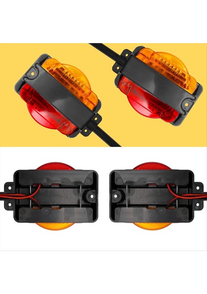 LED Boşluk Römorku Çamurluk Işıkları Römorku Işık Montajı Amber Ön Kırmızı Arka Işaret Işıkları Dönüş Sinyal Işıkları (Yurt Dışından) fırsatları