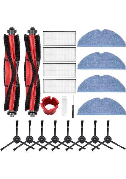 Roborock S7, S7+ Plus, S7 Maxv Plus Aksesuar Kiti, Ana Kıl Fırça Silindirler Paspas Bezi Bezi Için Yedek Parçalar (Yurt Dışından)