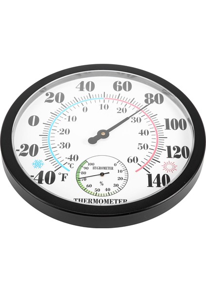 Iç Mekan Dış Termometre Bahçe Duvar Veranda Hava Termometresi Higrometre Çok Sayıda Çapında (Siyah) (Yurt Dışından) fiyatları