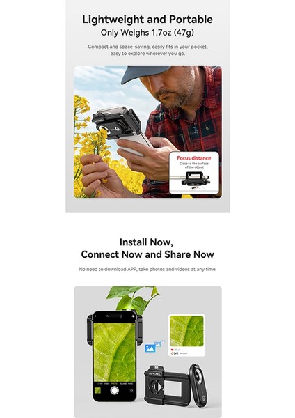 Apexel MS150 Taşınabilir 150X Cep Telefonu Mikroskop Büyüteç Hd Cep Telefon Mor Işık Algılama Cpl Evrensel (Yurt Dışından) fiyatları