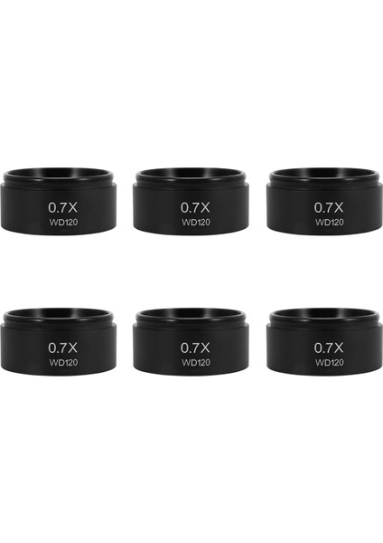 6pcs WD120 0.7x Trinoküler Stereo Mikroskop Yardımcı Objektif Lens Barlow Lens 48MM Iplik (Yurt Dışından)