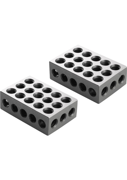 2pcs/çift 23 Delik Hassasiyeti 25-50-75MM Bloklar Ölçer Sertleştirilmiş Çelik Paralel Blok Seti Eşleşmiş Makinist Freze Aracı (Yurt Dışından) fırsatları