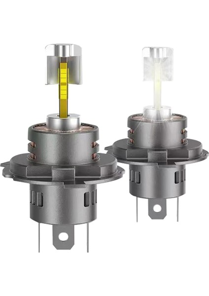 1paır H4 LED Ampul 360 4 Taraflı 1 1 H4 Hi-Low Beam 6000K Araç Aksesuarları Için Fiş ve Oynat (Yurt Dışından) fiyatları