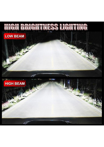 1paır H4 LED Ampul 360 4 Taraflı 1 1 H4 Hi-Low Beam 6000K Araç Aksesuarları Için Fiş ve Oynat (Yurt Dışından) modelleri