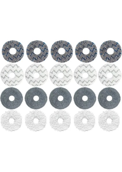 Ecovacs Deebot T20 Omnı/ X1 Omnı T10 Turbo Vakum Süpürge Yıkanabilir Mop Rags Mop Bez Aksesuarları (Yurt Dışından)
