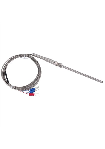 Çelik Sıcaklık Probu PT100 Rtd Sensör Kablosu 2m 98 mm 3 Kablolar -50 ~ 400 Celsius (Yurt Dışından) modelleri