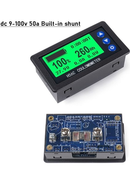 Pil Monitör Salonu Coulomb Metre Dc 8-100V 100A Lıfepo4 Kurşun Asit Li-Ion Lityum Kapasite Güç Ekran (Yurt Dışından) fiyatları
