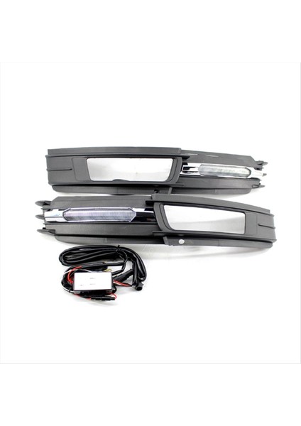 Audi A6 2009-2011 Için Gündüz Çalışma Işığı ile Ön Sis Lambası Izgarası 4F0807681P 4F0807682P (Yurt Dışından) modelleri